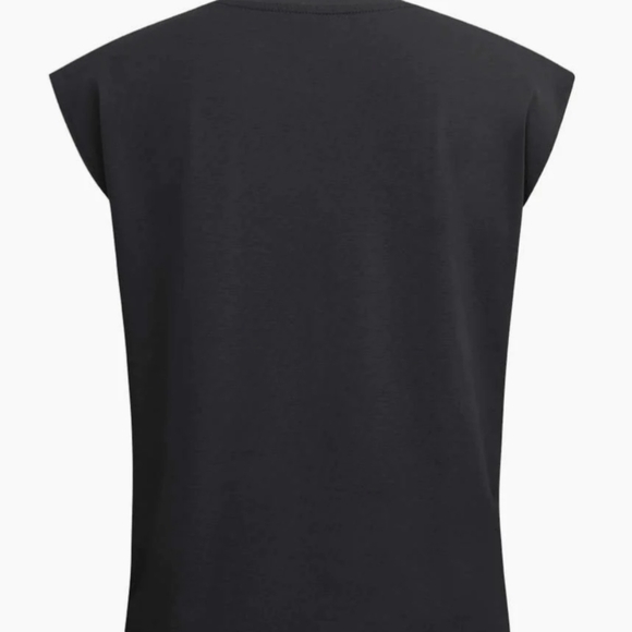 NWT 🌟 Black Micas Sleeveless T-shirt Top Size Medium - Picture 2 of 6